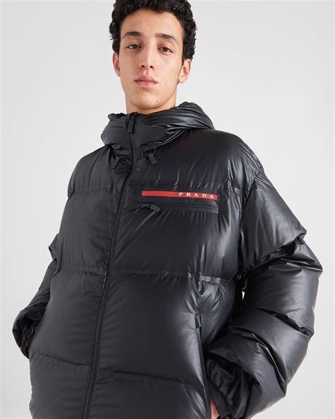 casaco puffer prada|prada light down puffer jacket.